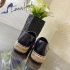 Chanel Flat Espadrilles Black 21553699007678